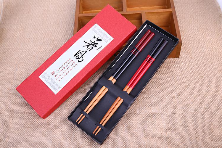 Japanese Chopsticks Wood Set Giftbox 2 Pair Zen