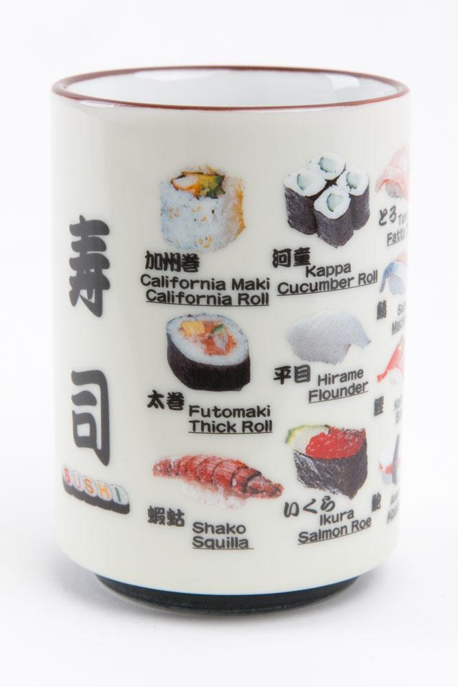 Japanese Cup Mug Porcelain Sushi