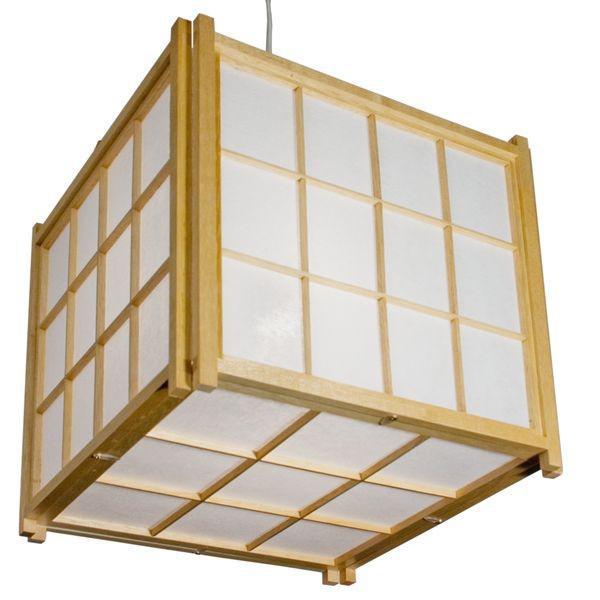 Japanese Kumo Rice Paper Ceiling Lighting Natural