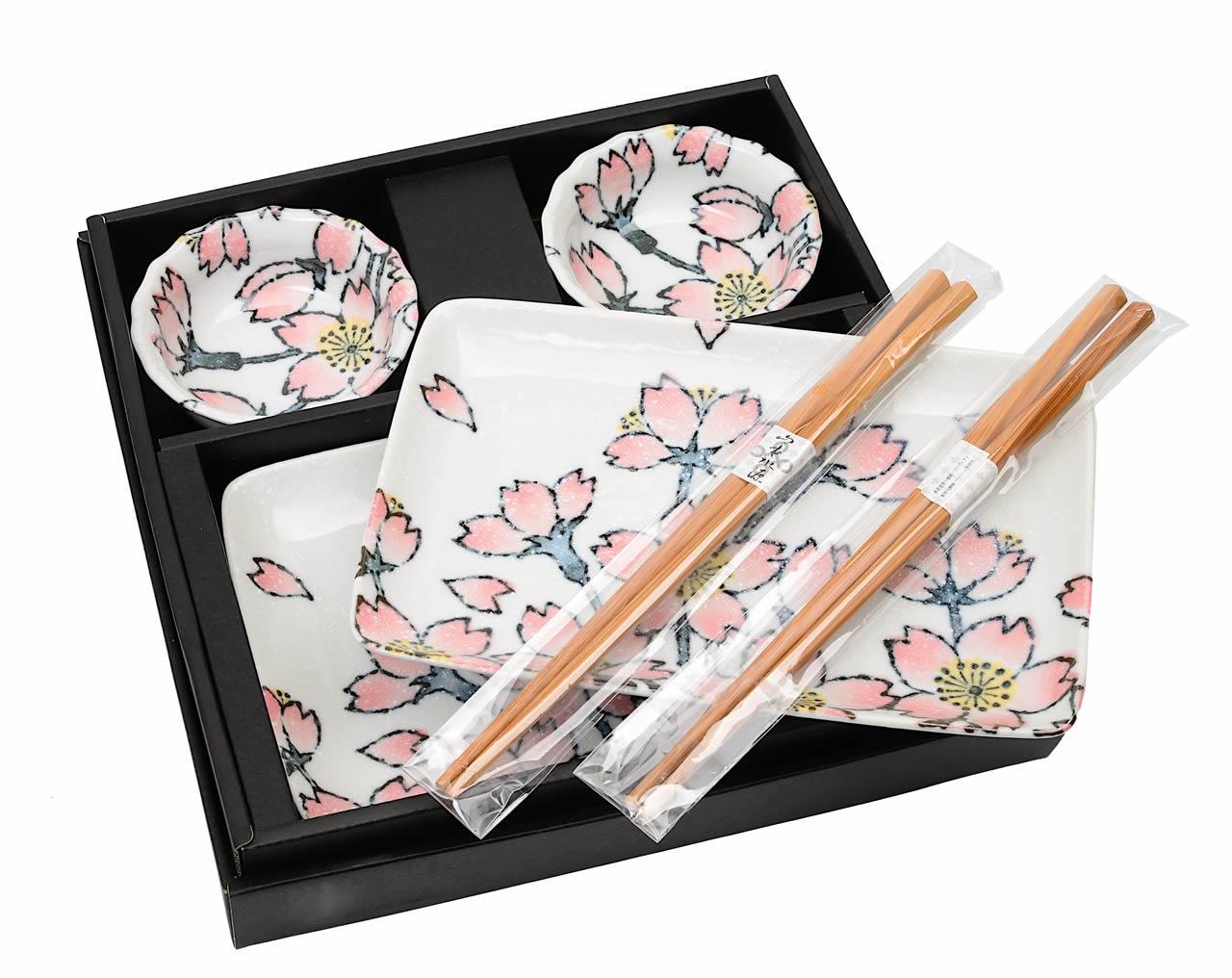 Japanese Tableware Set Ibushi Sushi Giftbox 6 Piece