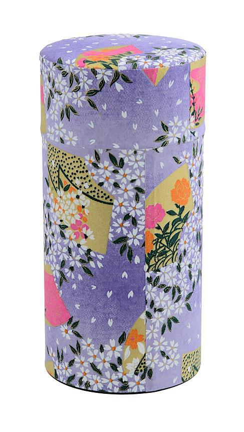 Japanese Tea Container Purple Ricepaper