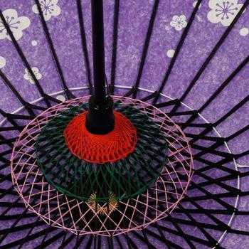 Japanese Parasol Lacquer Plum Blossom Purple