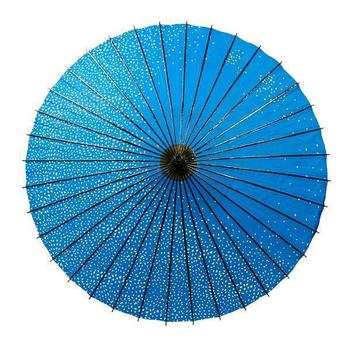 Japanese Parasol Lacquer Sakura Cherryblossom Blue